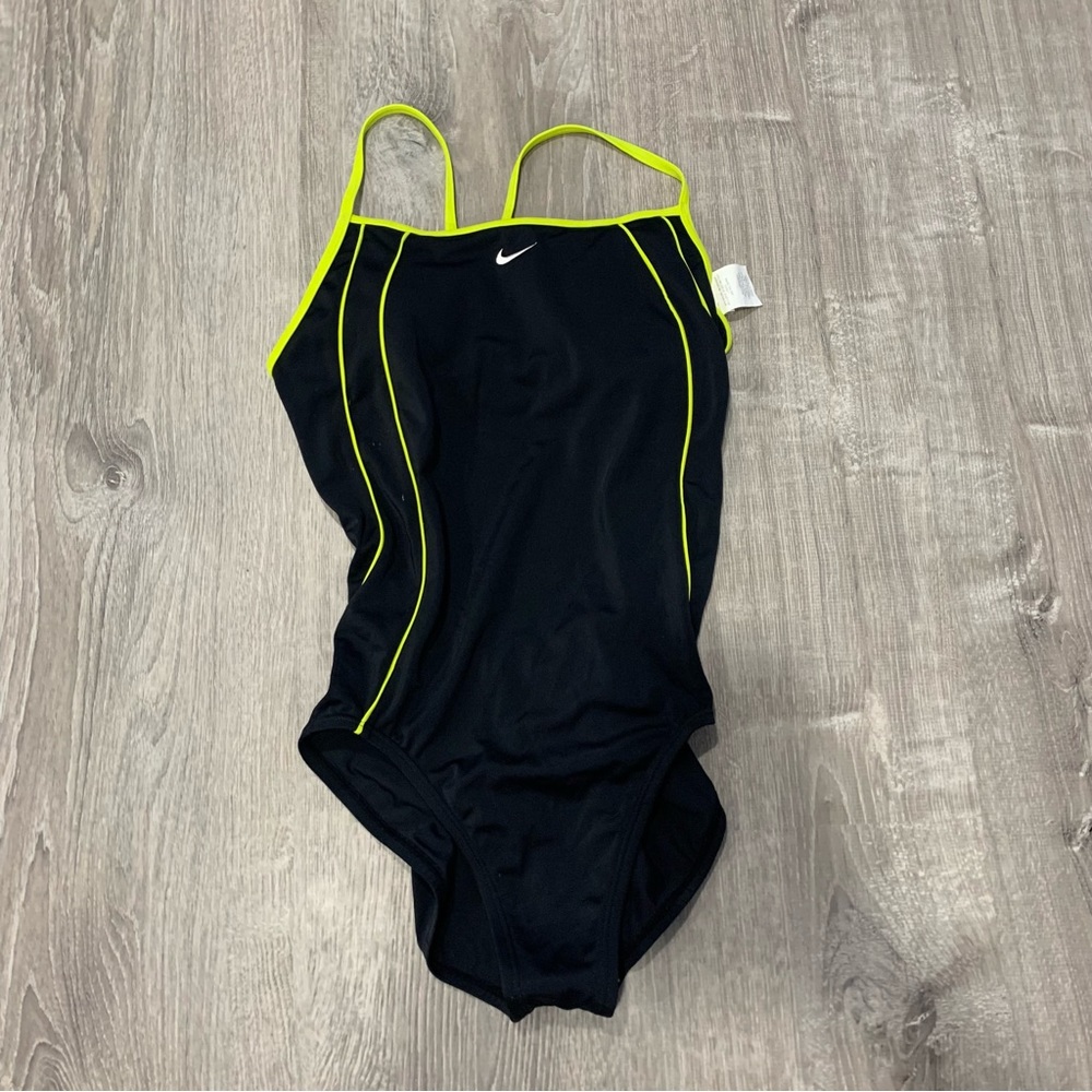 Nike!! Sexy Slimming Design! Black One Piece Swimsuit 10